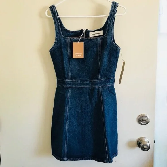 REFORMATION Denim Dress - Picture 3 of 6